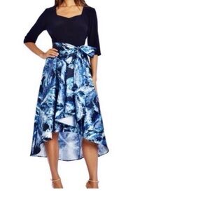 R & M Richard Blue And White Dress